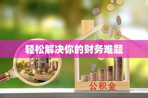 古冶轻松解决你的财务难题