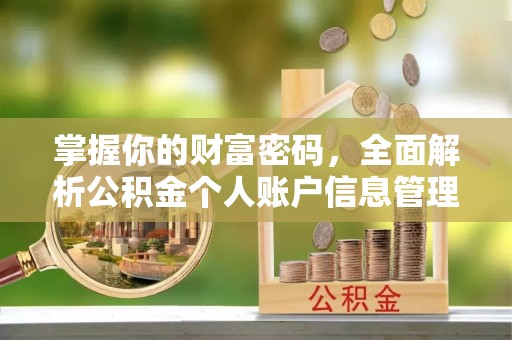 古冶掌握你的财富密码，全面解析公积金个人账户信息管理