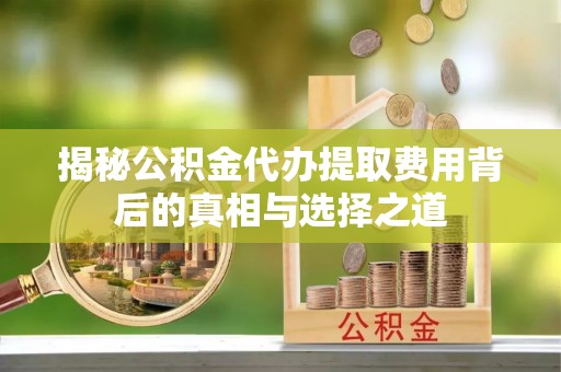 古冶揭秘公积金代办提取费用背后的真相与选择之道