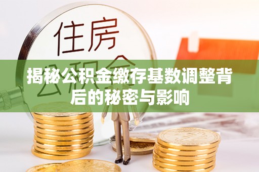 古冶揭秘公积金缴存基数调整背后的秘密与影响