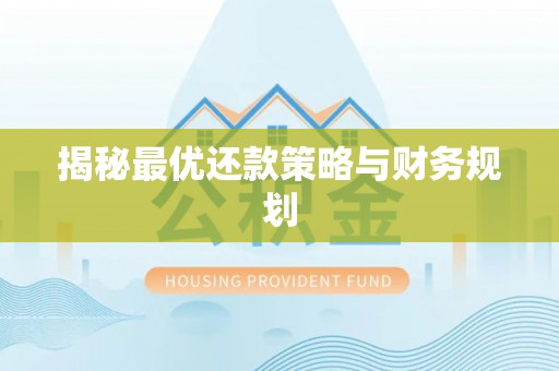 古冶揭秘最优还款策略与财务规划